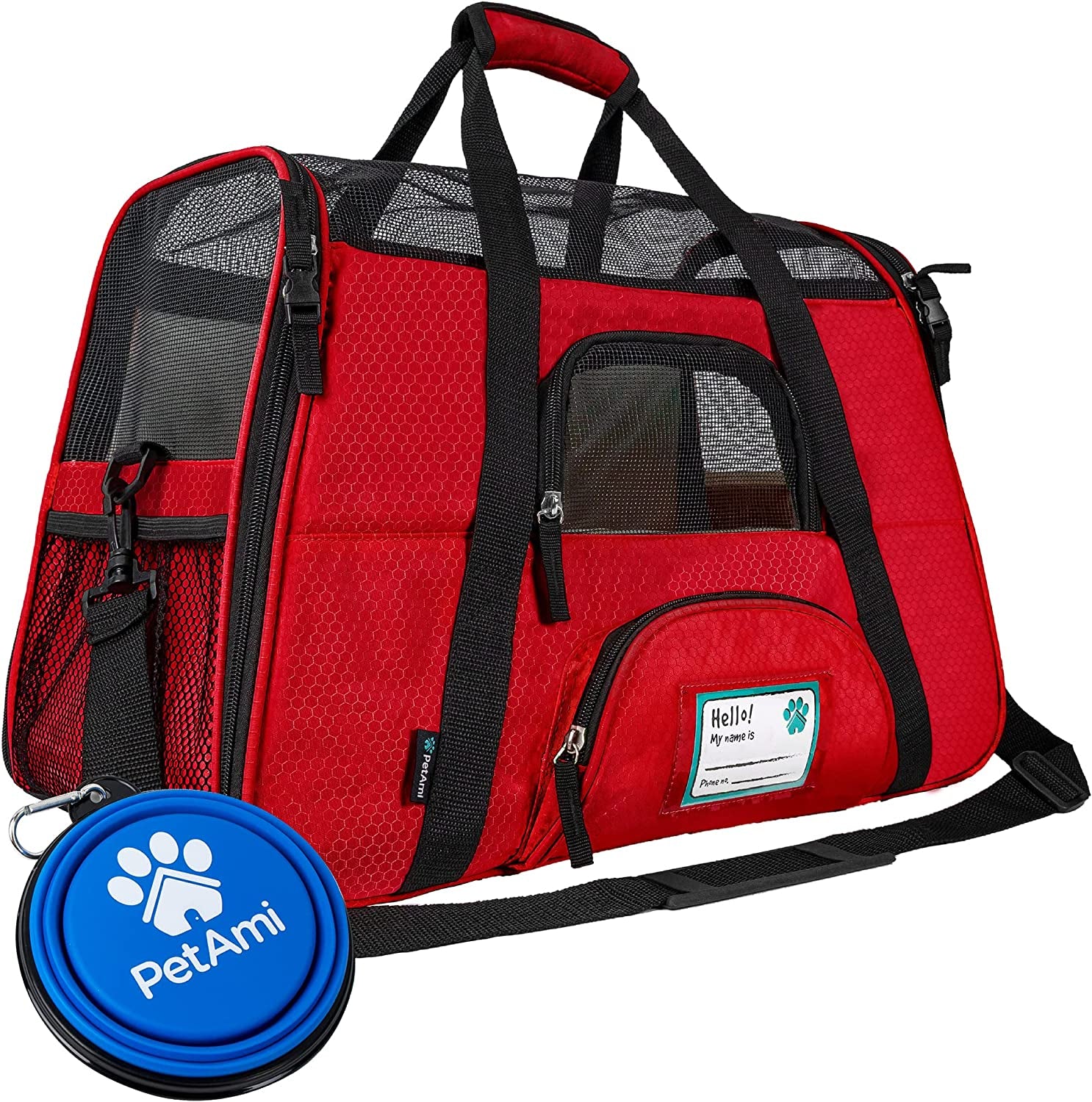 Petami Airline Approved Pet Carrier for Cat, Soft Sided Dog Carrier for Small Dog
