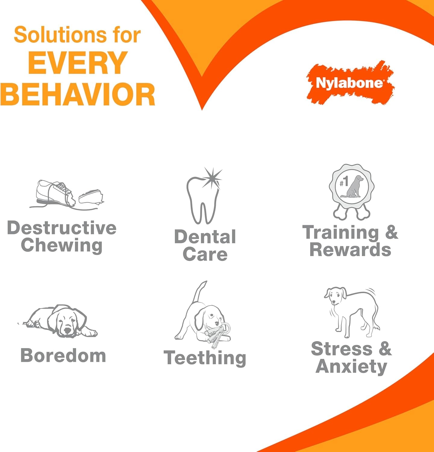 Nylabone Double Action Bone Power Chew Toy for Dogs