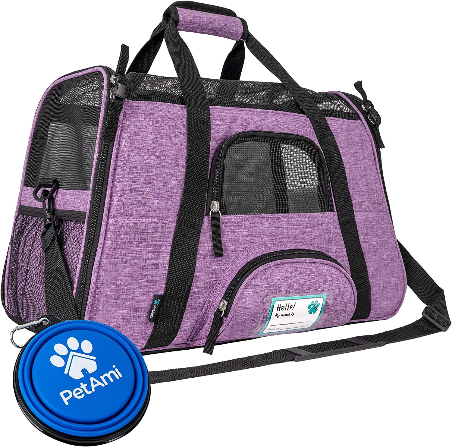 Petami Airline Approved Pet Carrier for Cat, Soft Sided Dog Carrier for Small Dog