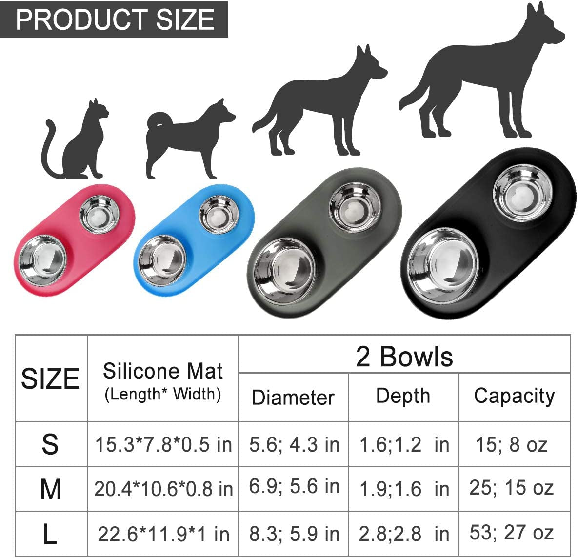 WESEN Dog/Cat Slow Feeder Bowl