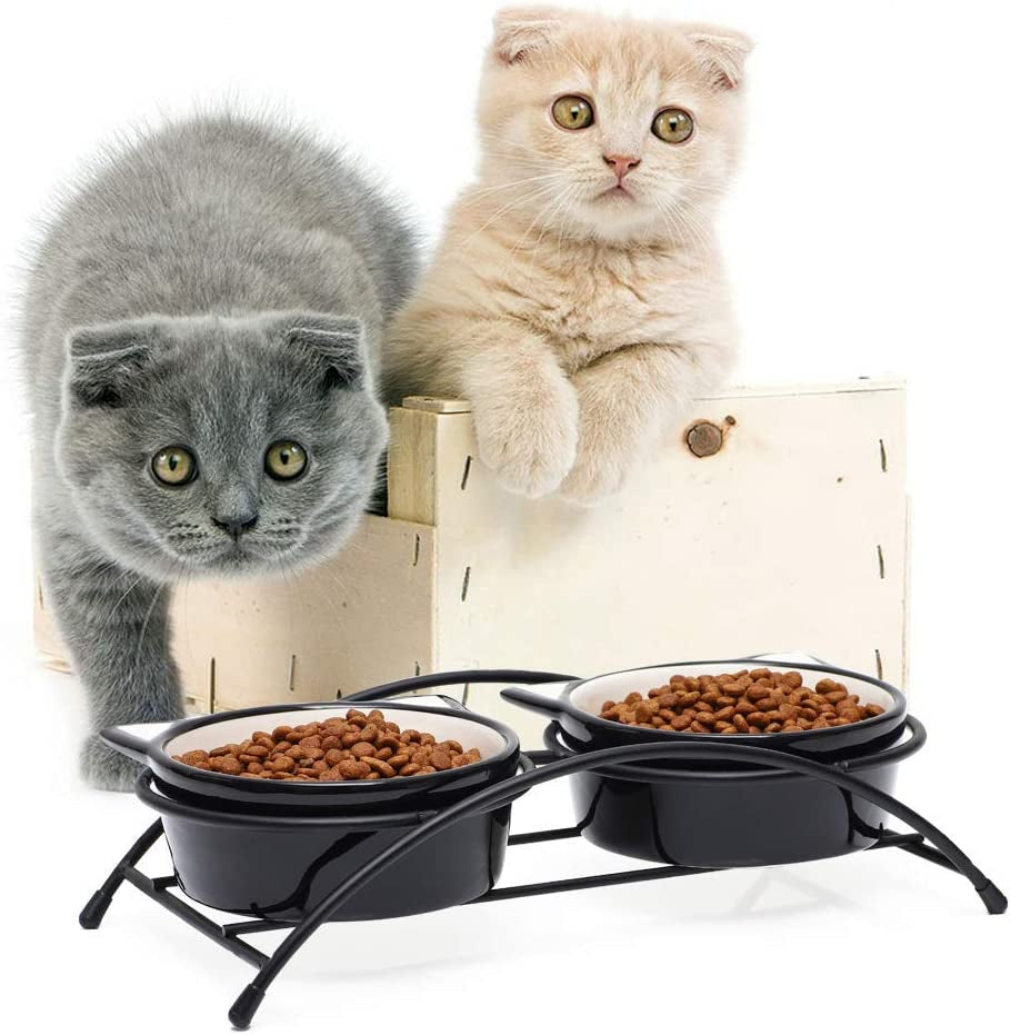 Ceramic Pet Food Bowls for Cats or Small Dogs