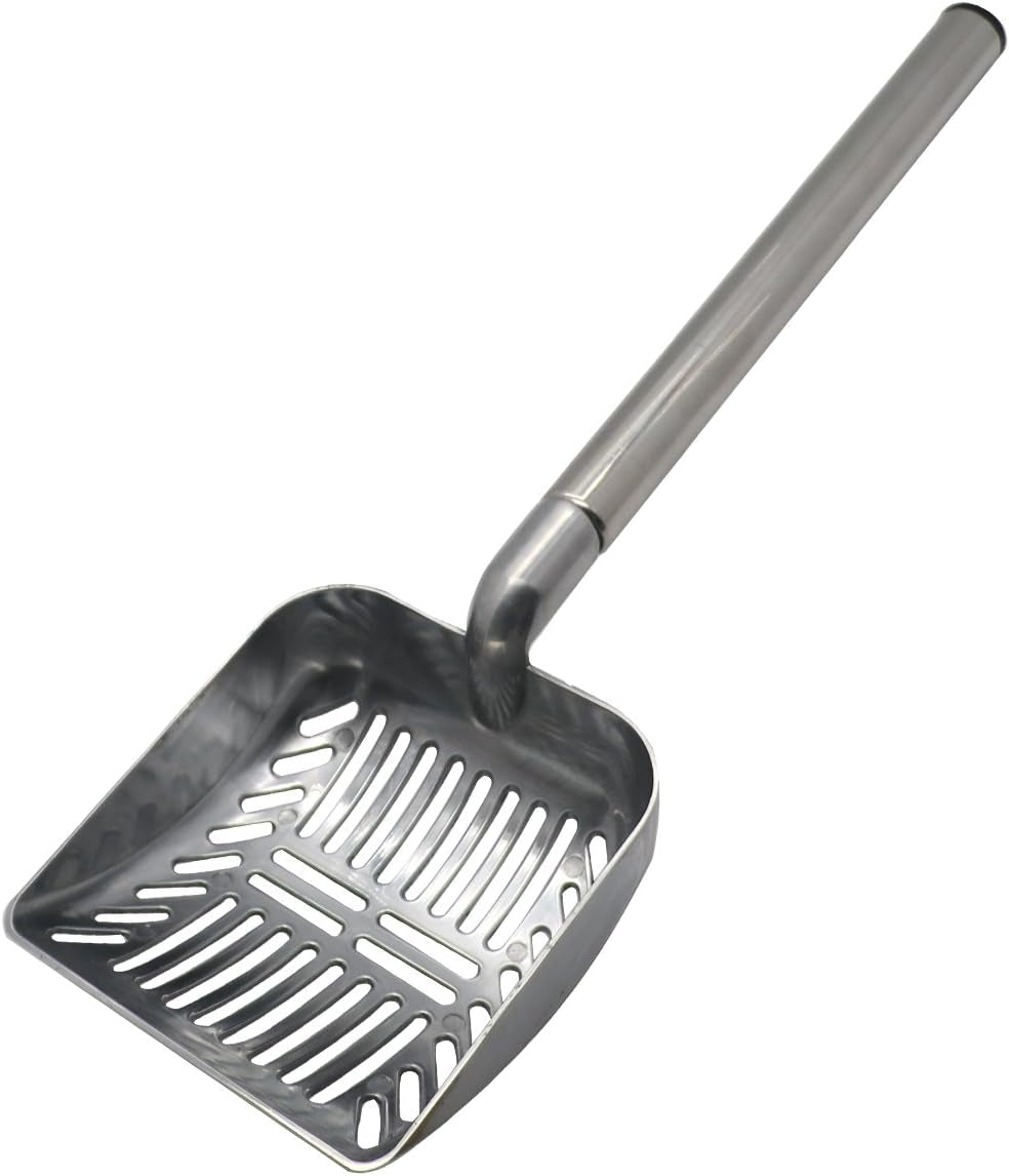TOYPOPOR Stainless Steel Cat Litter Scoop 23 Inches