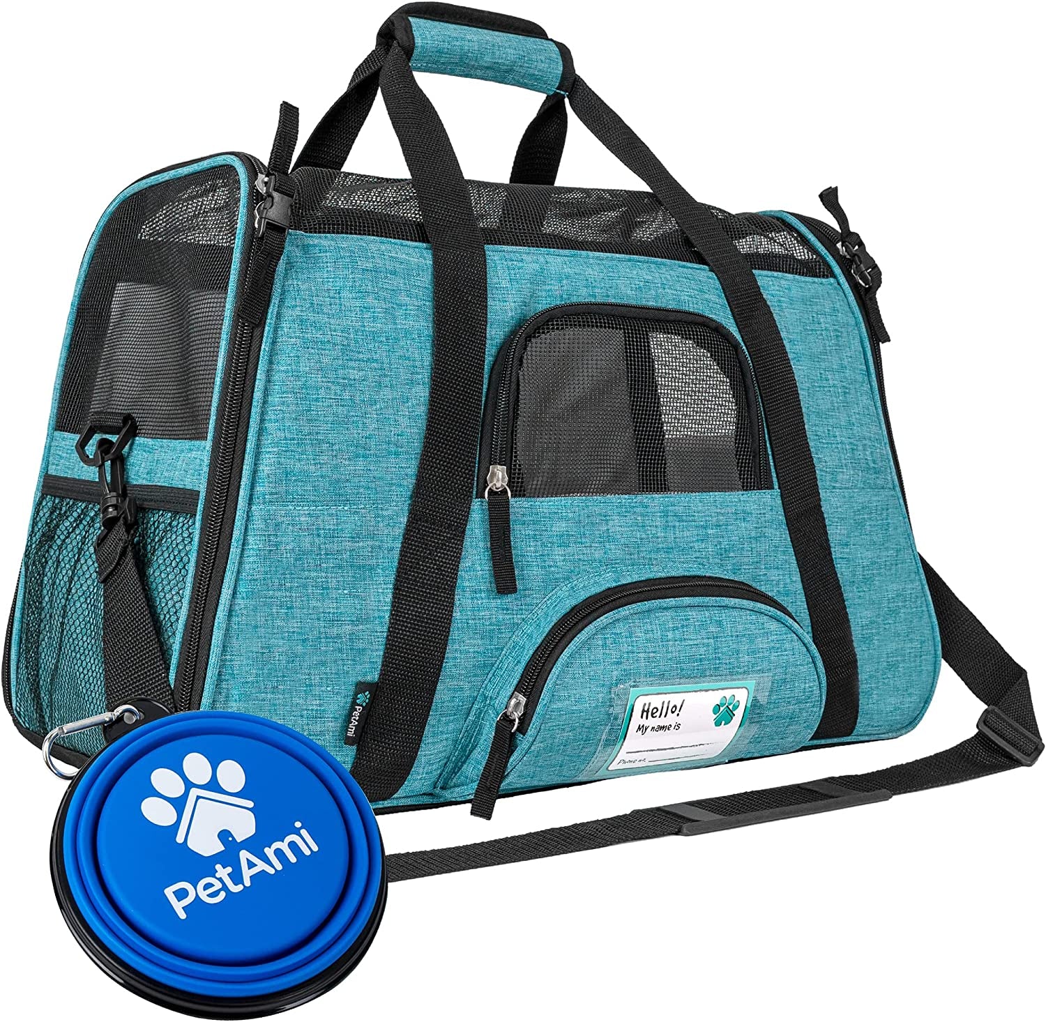 Petami Airline Approved Pet Carrier for Cat, Soft Sided Dog Carrier for Small Dog