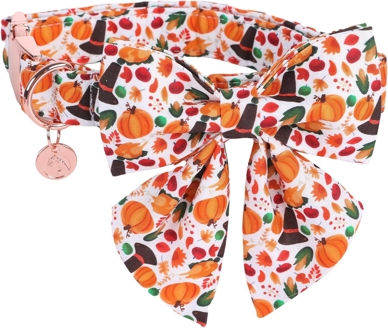 DOGWONG Hemp Cotton Dog Collar with Bow