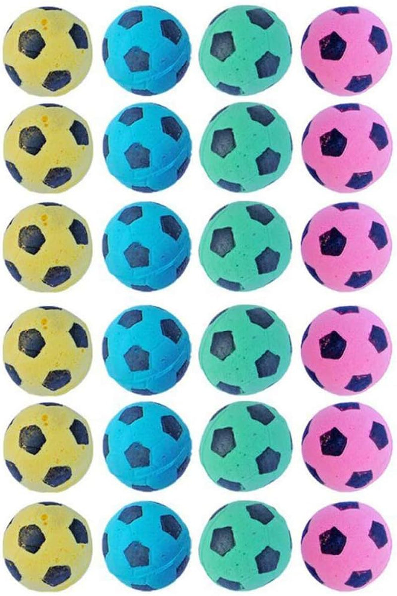 Foam Soccer Balls Cat Toys - Pack of 12