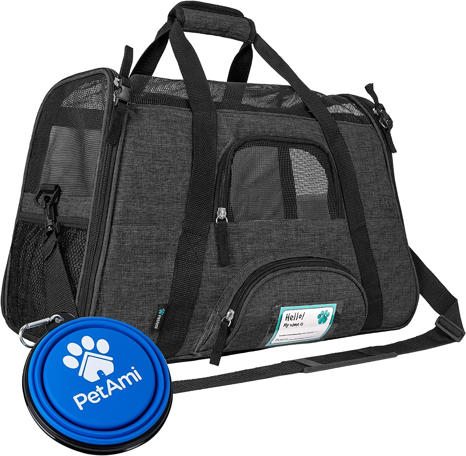 Petami Airline Approved Pet Carrier for Cat, Soft Sided Dog Carrier for Small Dog