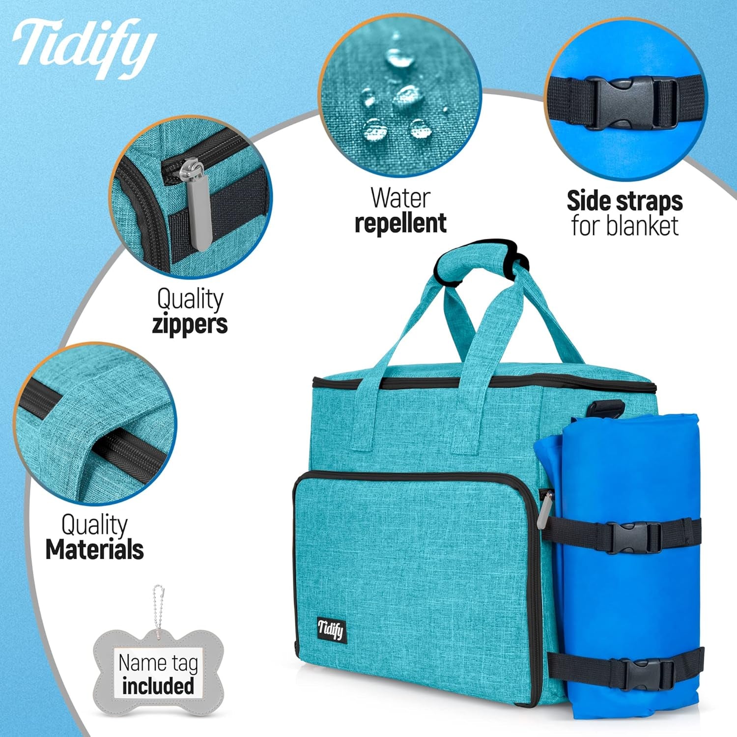 Dog Travel Bag Airline Approved Travel Set for Dog and Cat
