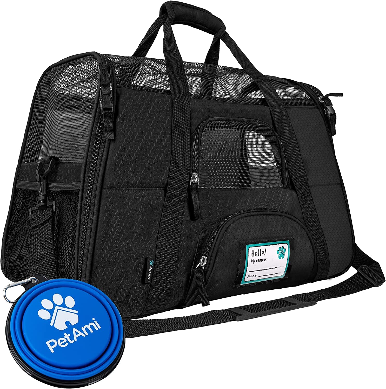 Petami Airline Approved Pet Carrier for Cat, Soft Sided Dog Carrier for Small Dog