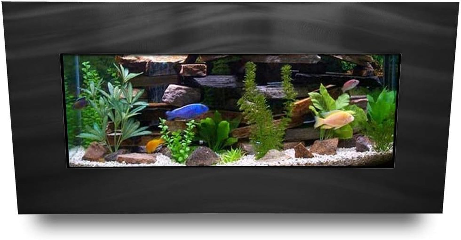 Aa-Skyline-Bsilver 2.0 Wall Mounted Aquarium, Brushed Silver