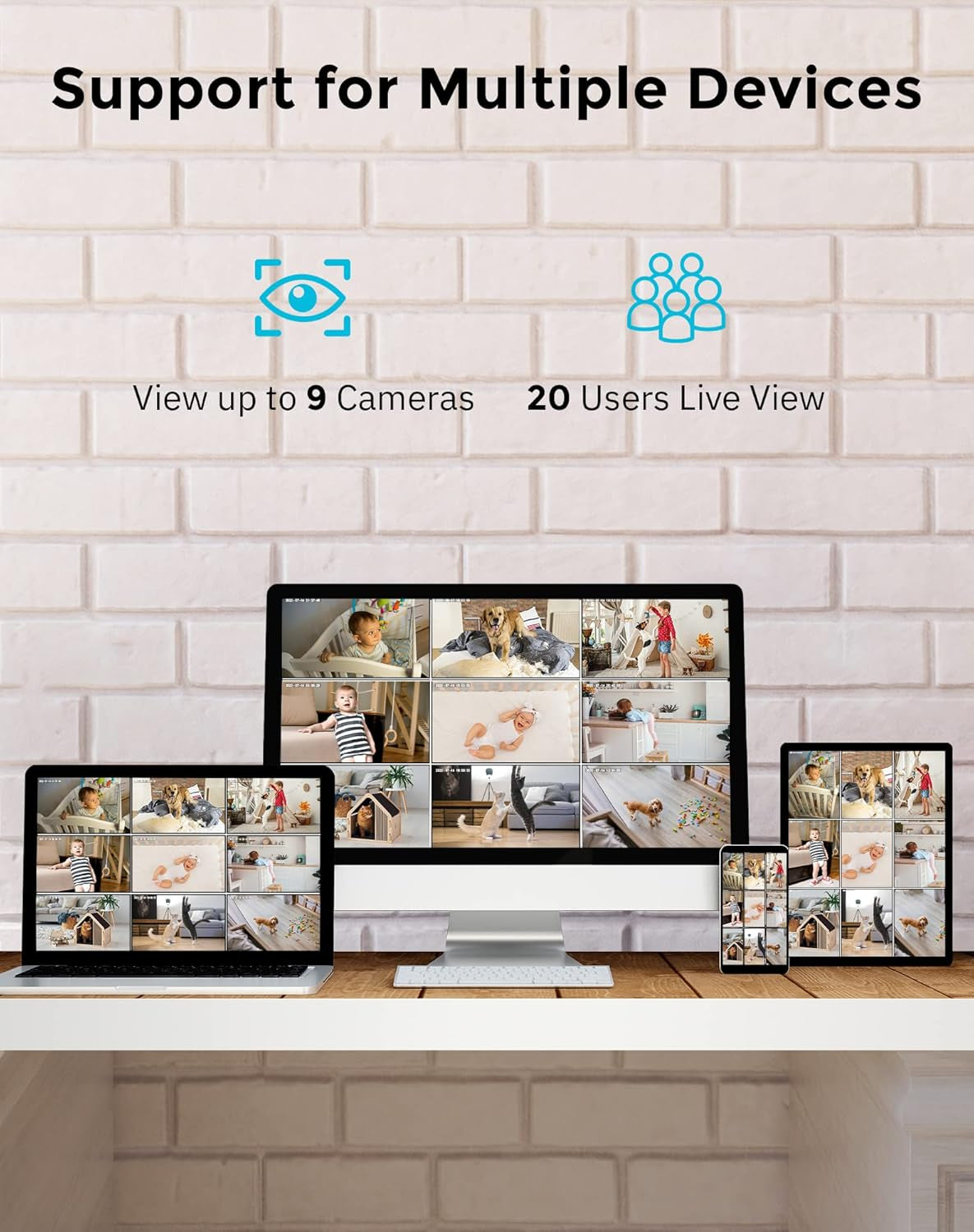 Home Security Camera System with Motion Detection