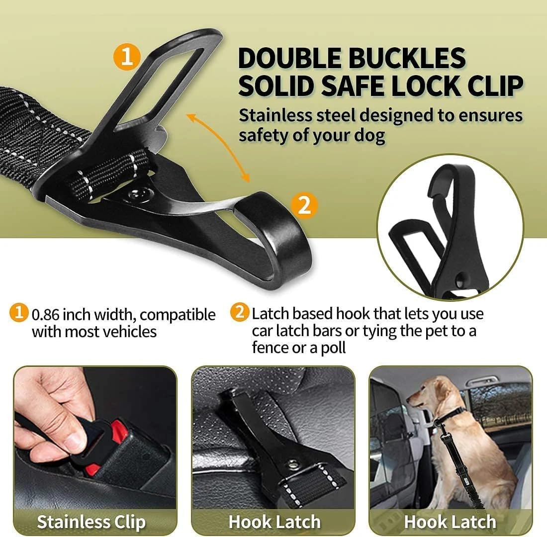 Dog Seat Belt,New 2-In-1 Multi-Functional Dog Car Seatbelts