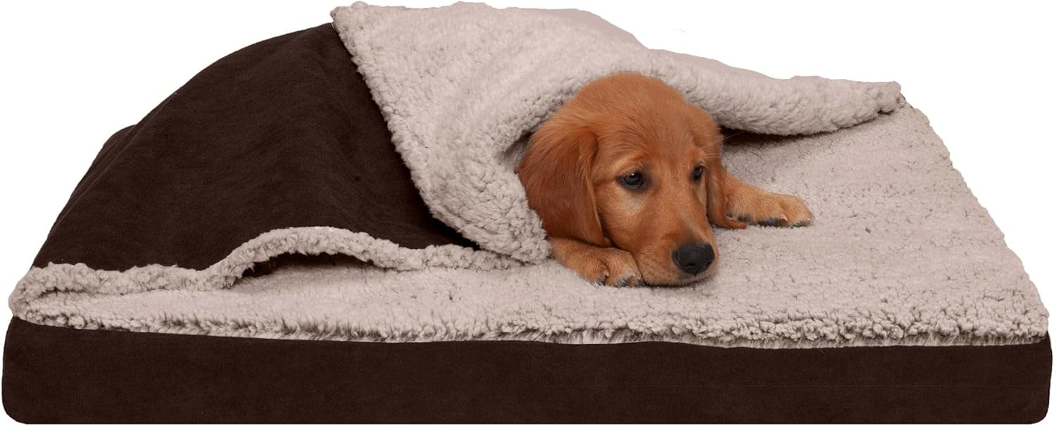 Furhaven Cooling Gel Dog Bed for Medium/Small Dogs