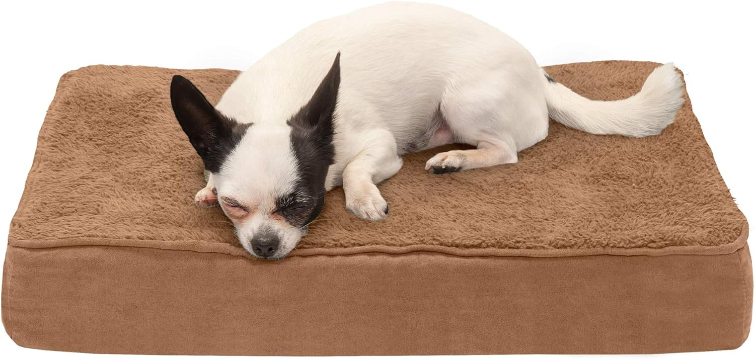 Furhaven Cooling Gel Dog Bed for Medium/Small Dogs