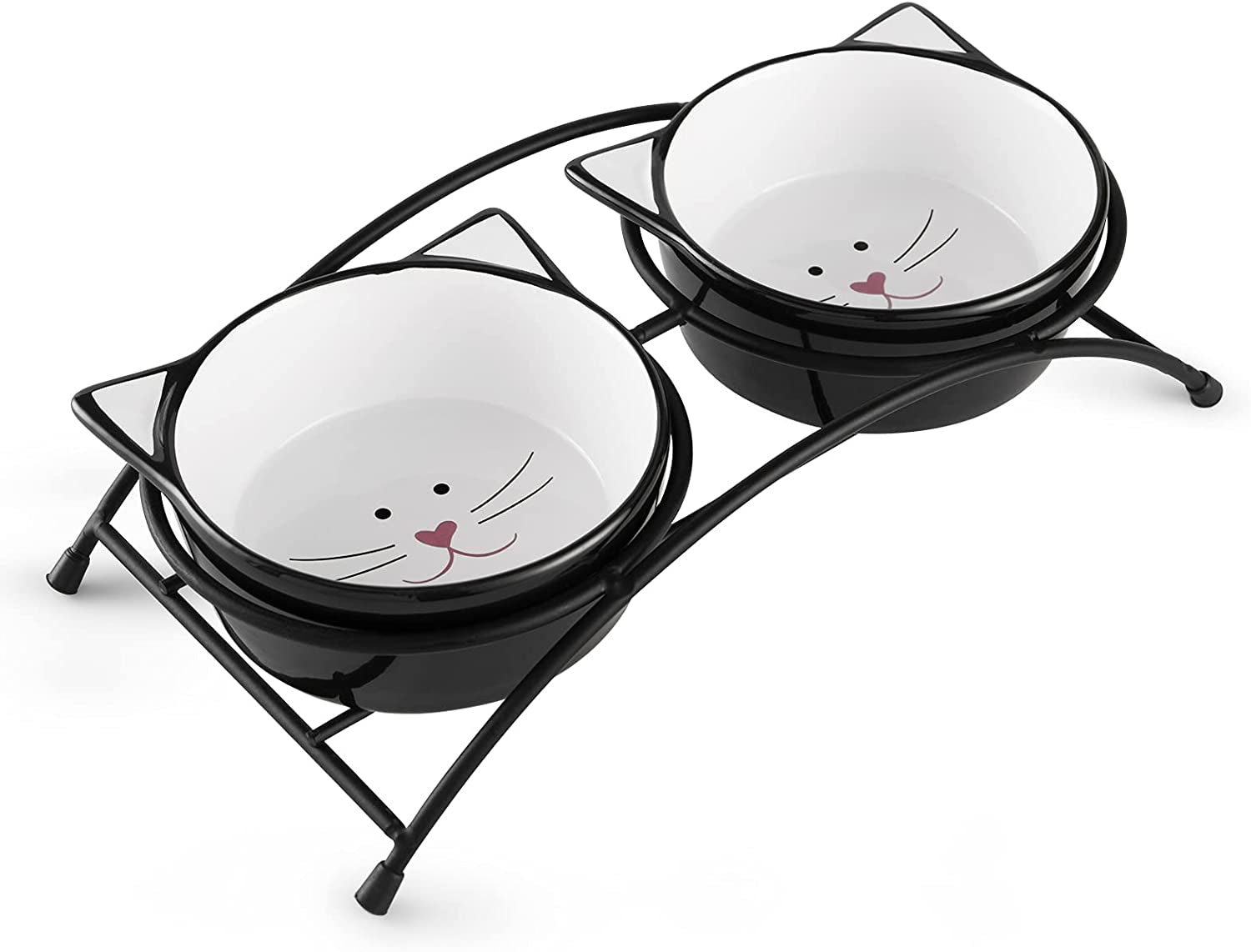 Ceramic Pet Food Bowls for Cats or Small Dogs