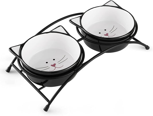 Ceramic Pet Food Bowls for Cats or Small Dogs