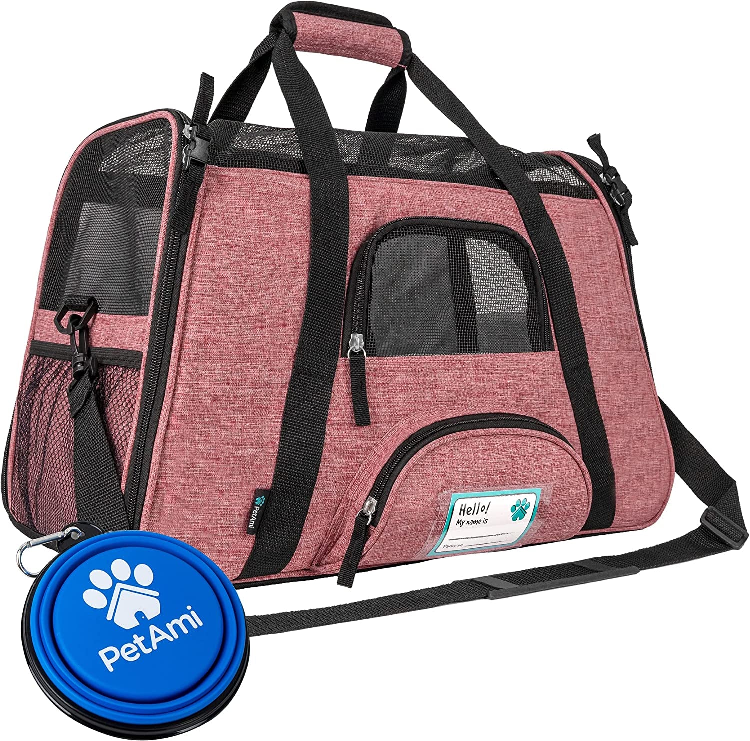 Petami Airline Approved Pet Carrier for Cat, Soft Sided Dog Carrier for Small Dog
