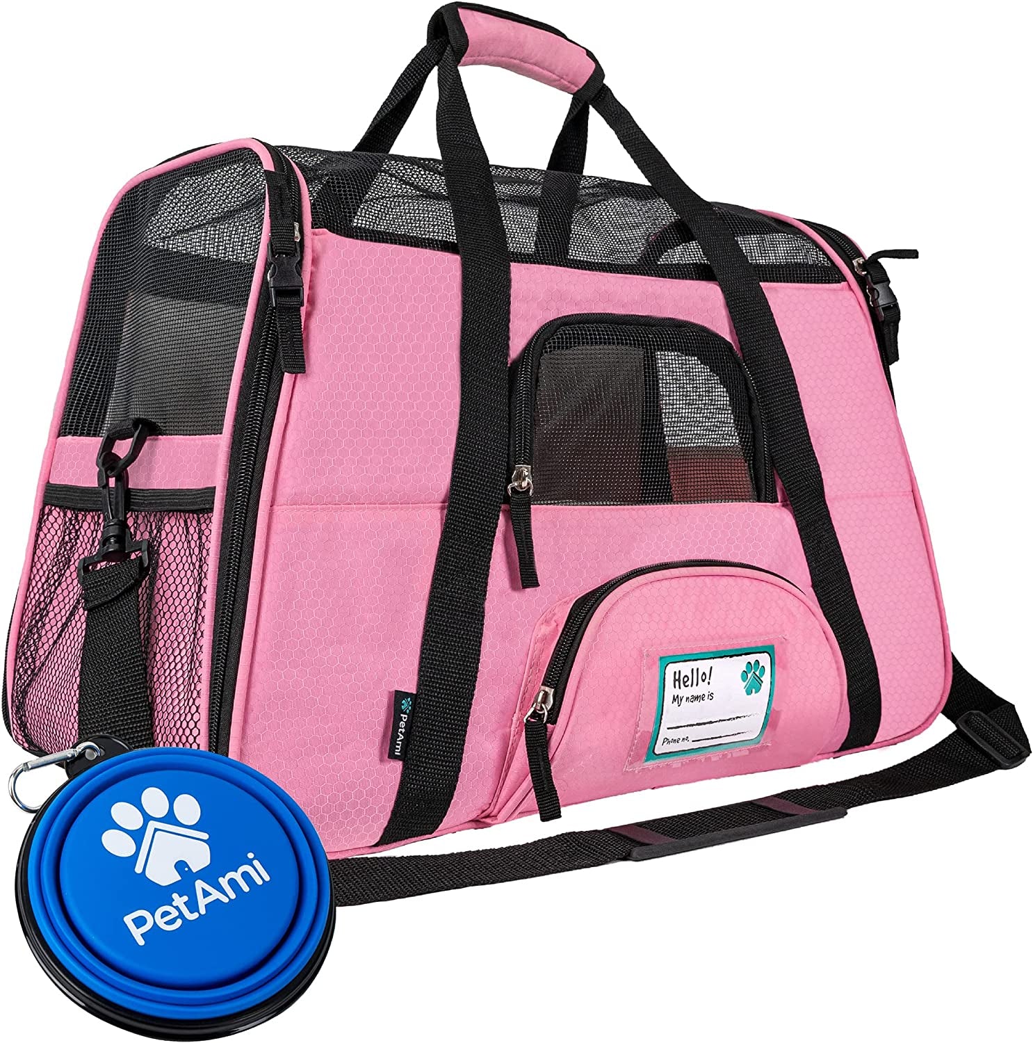 Petami Airline Approved Pet Carrier for Cat, Soft Sided Dog Carrier for Small Dog