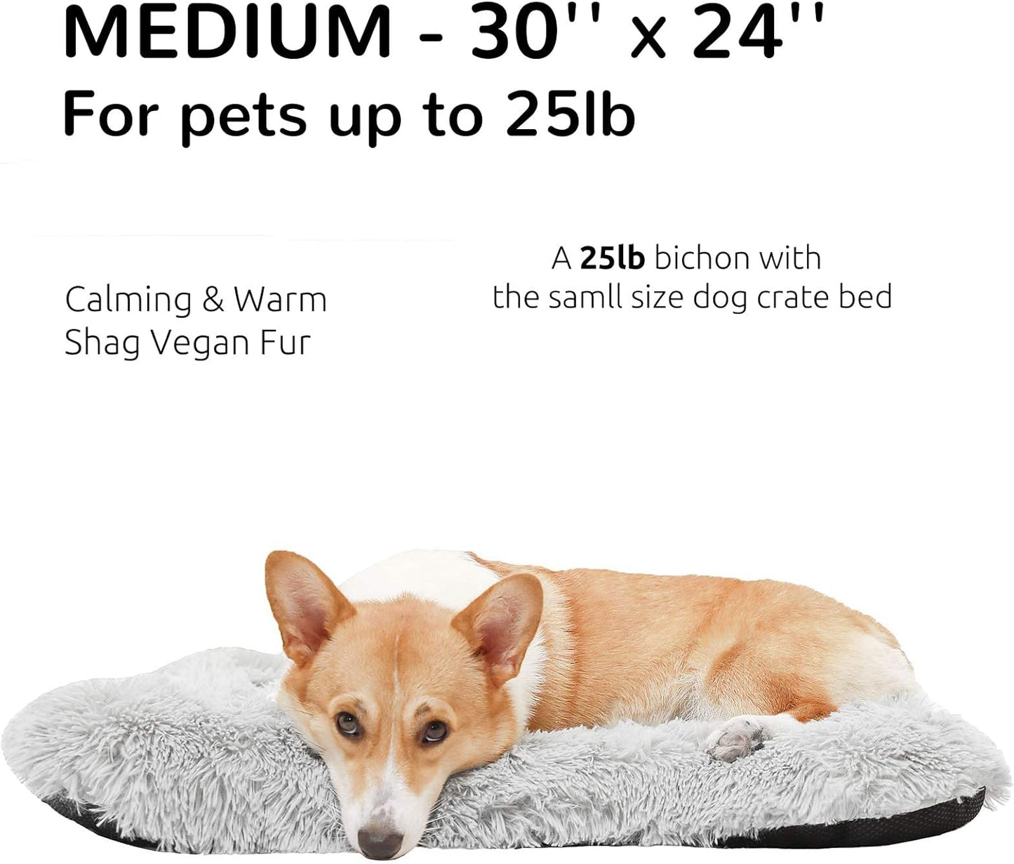 HACHIKITTY Calming Dog Bed Crate Pads