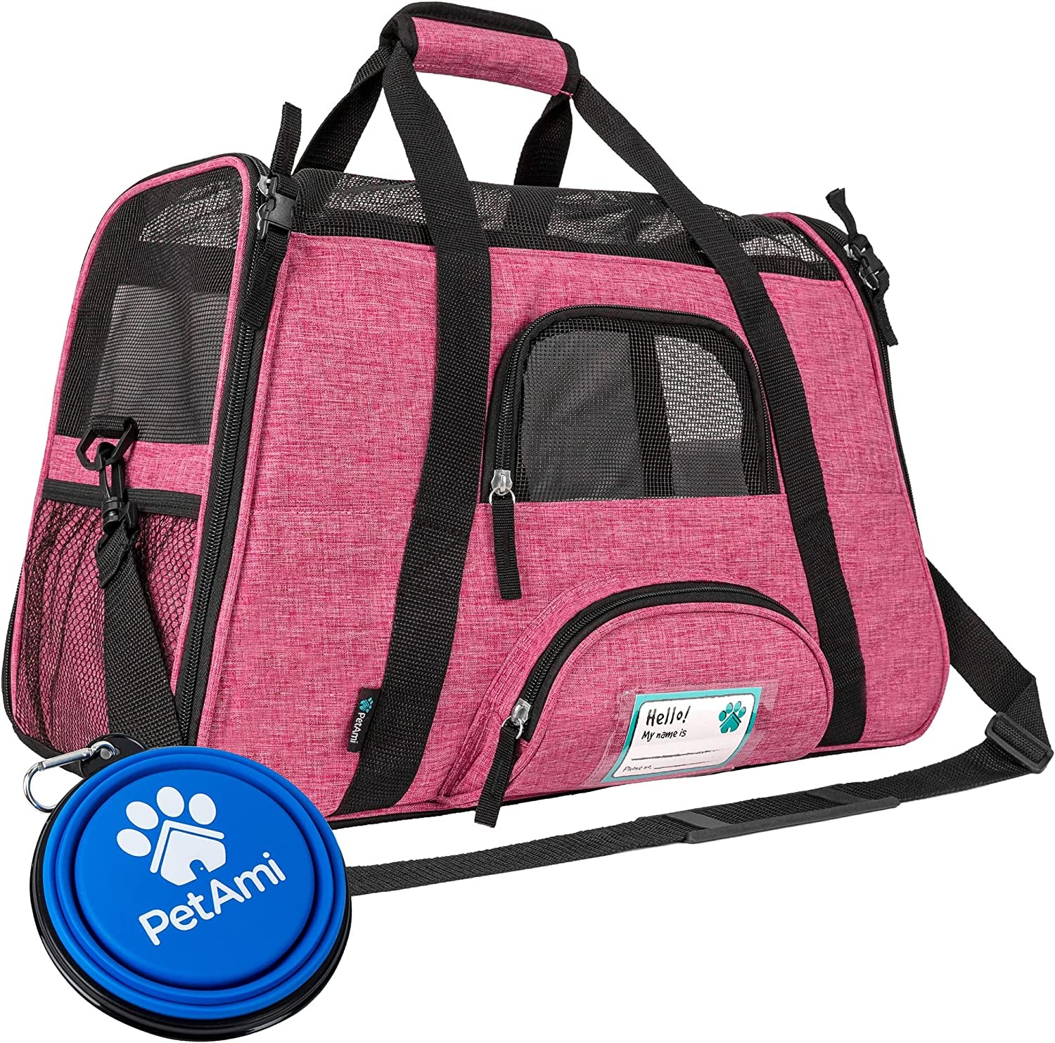 Petami Airline Approved Pet Carrier for Cat, Soft Sided Dog Carrier for Small Dog