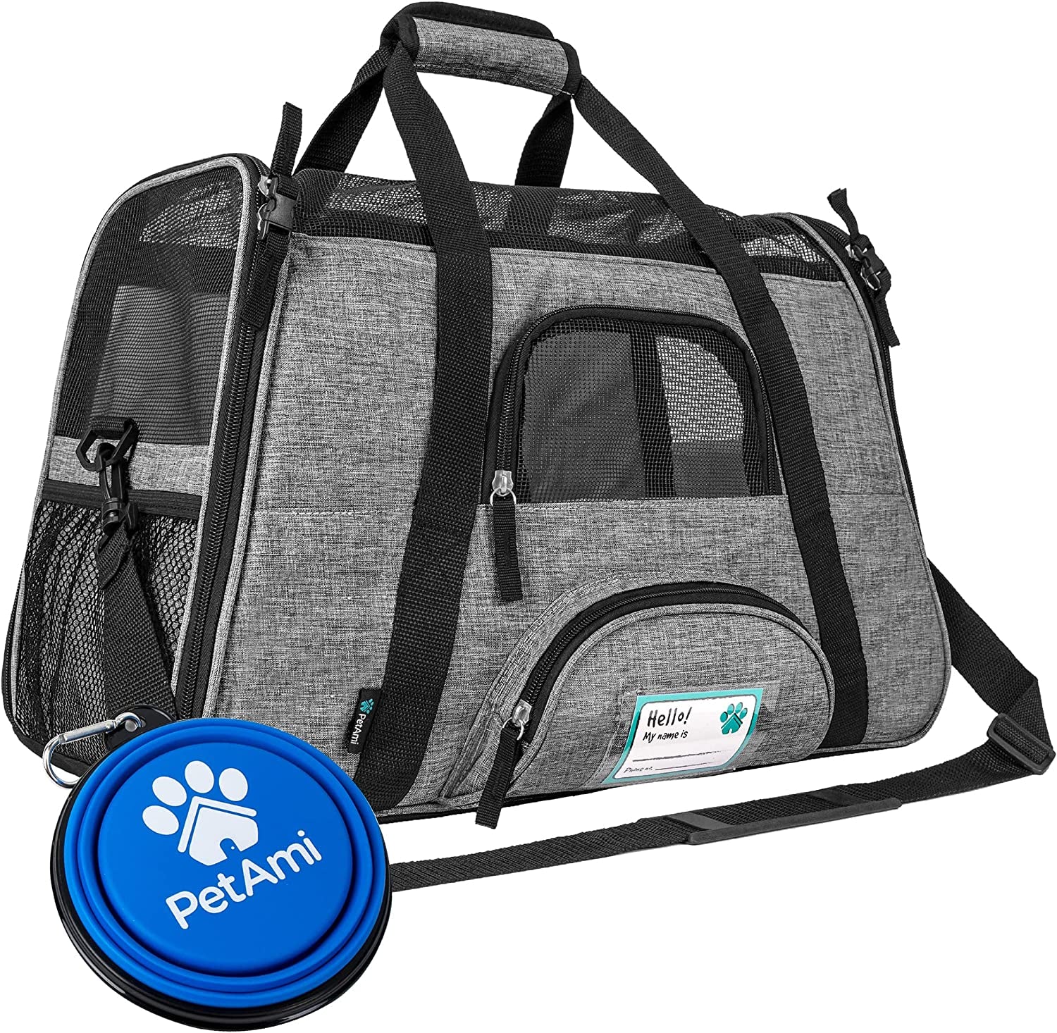 Petami Airline Approved Pet Carrier for Cat, Soft Sided Dog Carrier for Small Dog