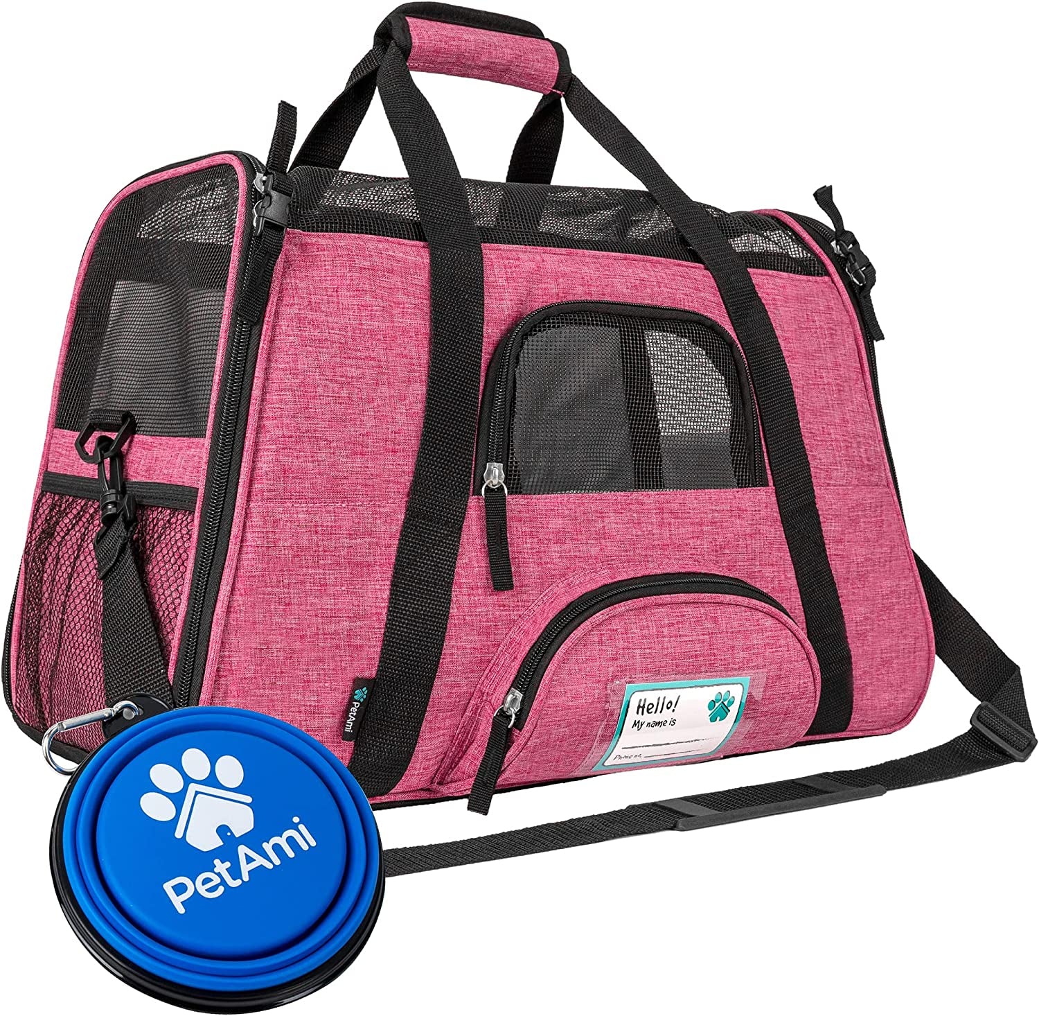 Petami Airline Approved Pet Carrier for Cat, Soft Sided Dog Carrier for Small Dog