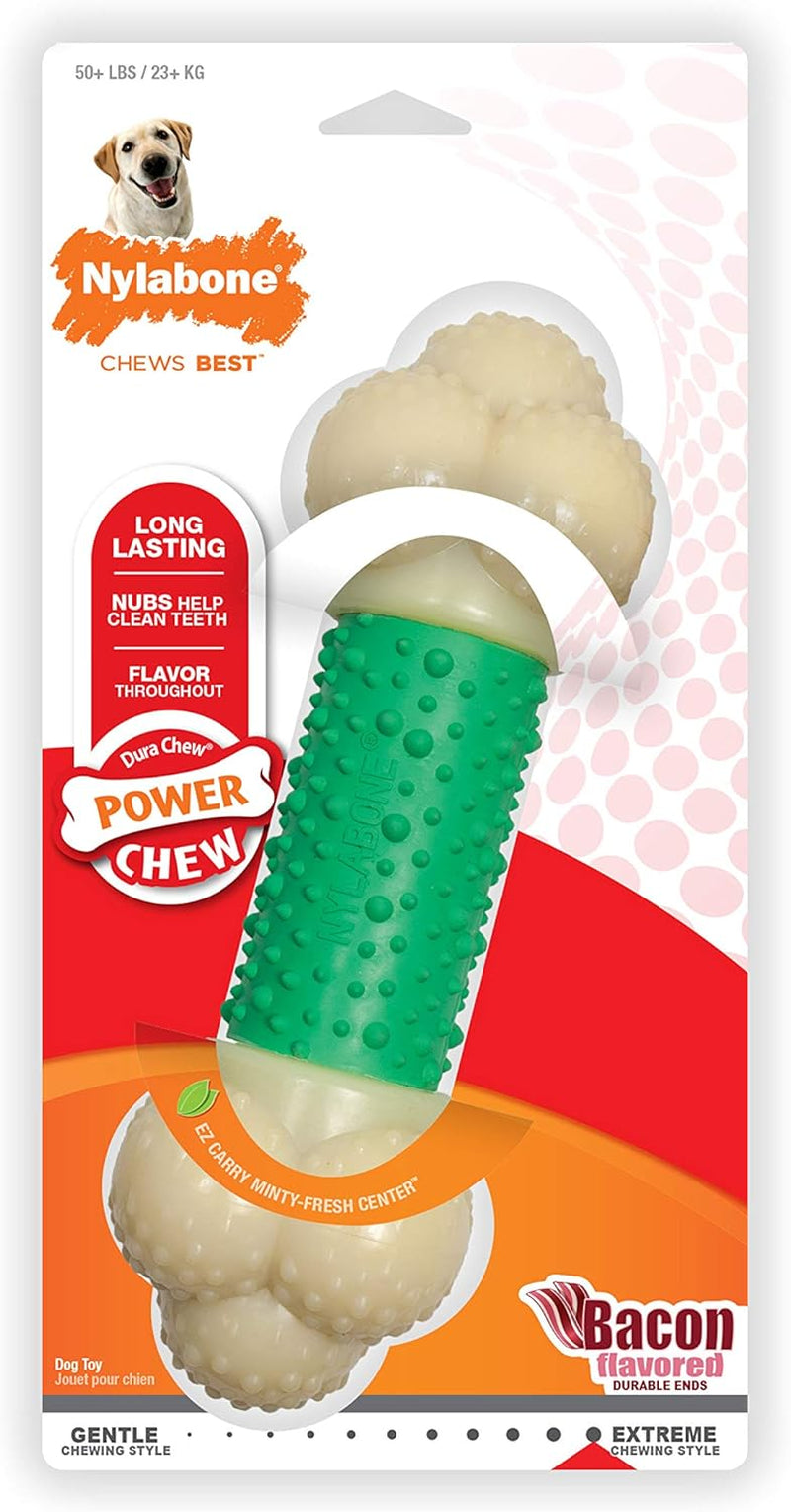 Nylabone Double Action Bone Power Chew Toy for Dogs