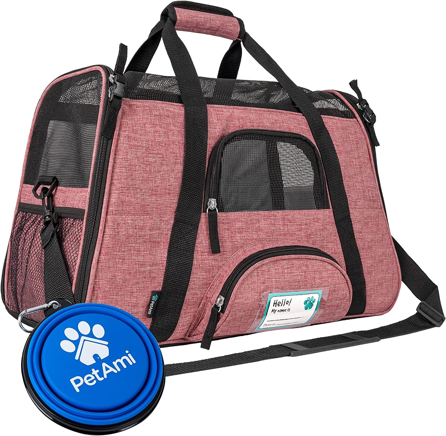 Petami Airline Approved Pet Carrier for Cat, Soft Sided Dog Carrier for Small Dog