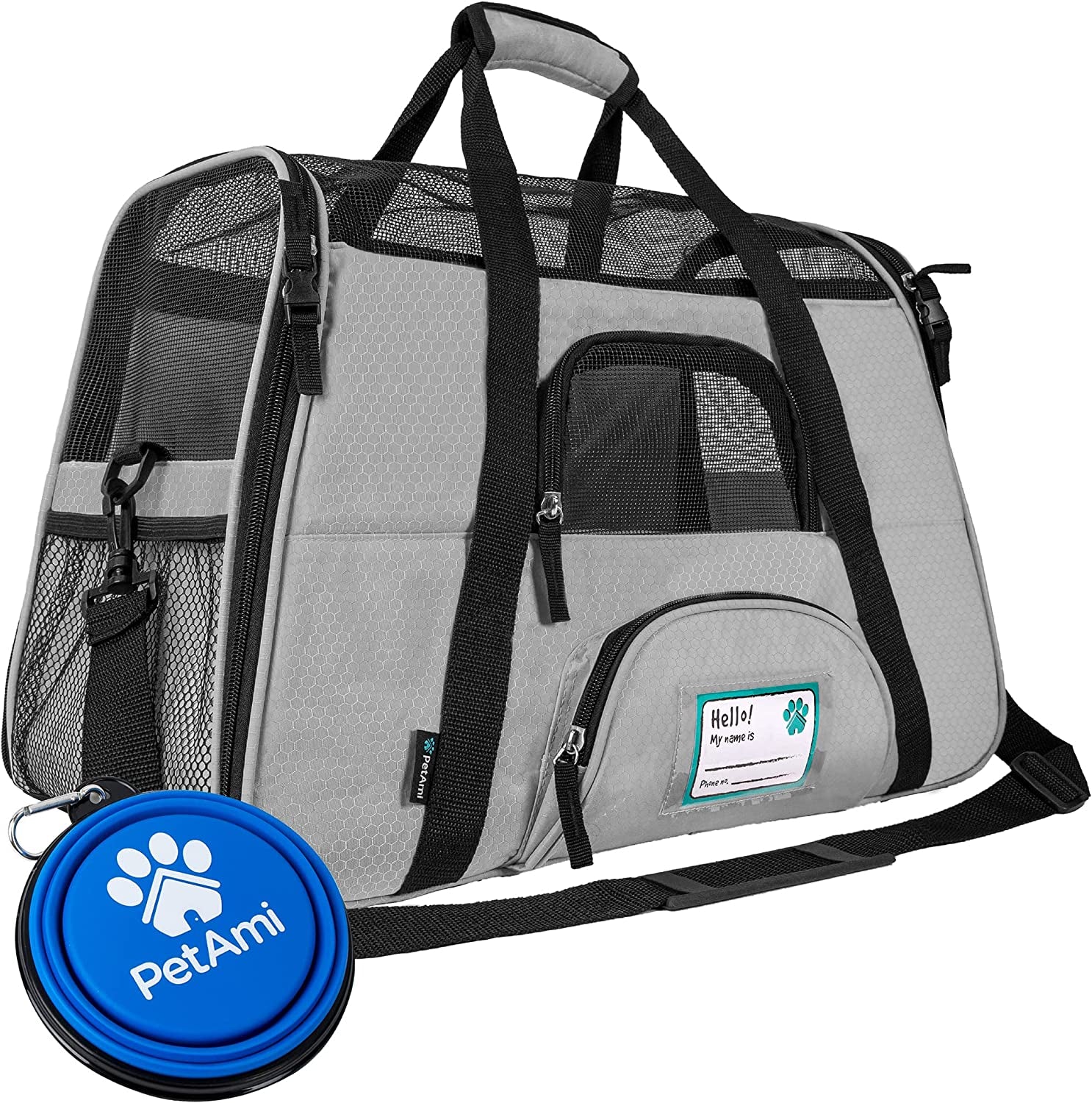 Petami Airline Approved Pet Carrier for Cat, Soft Sided Dog Carrier for Small Dog