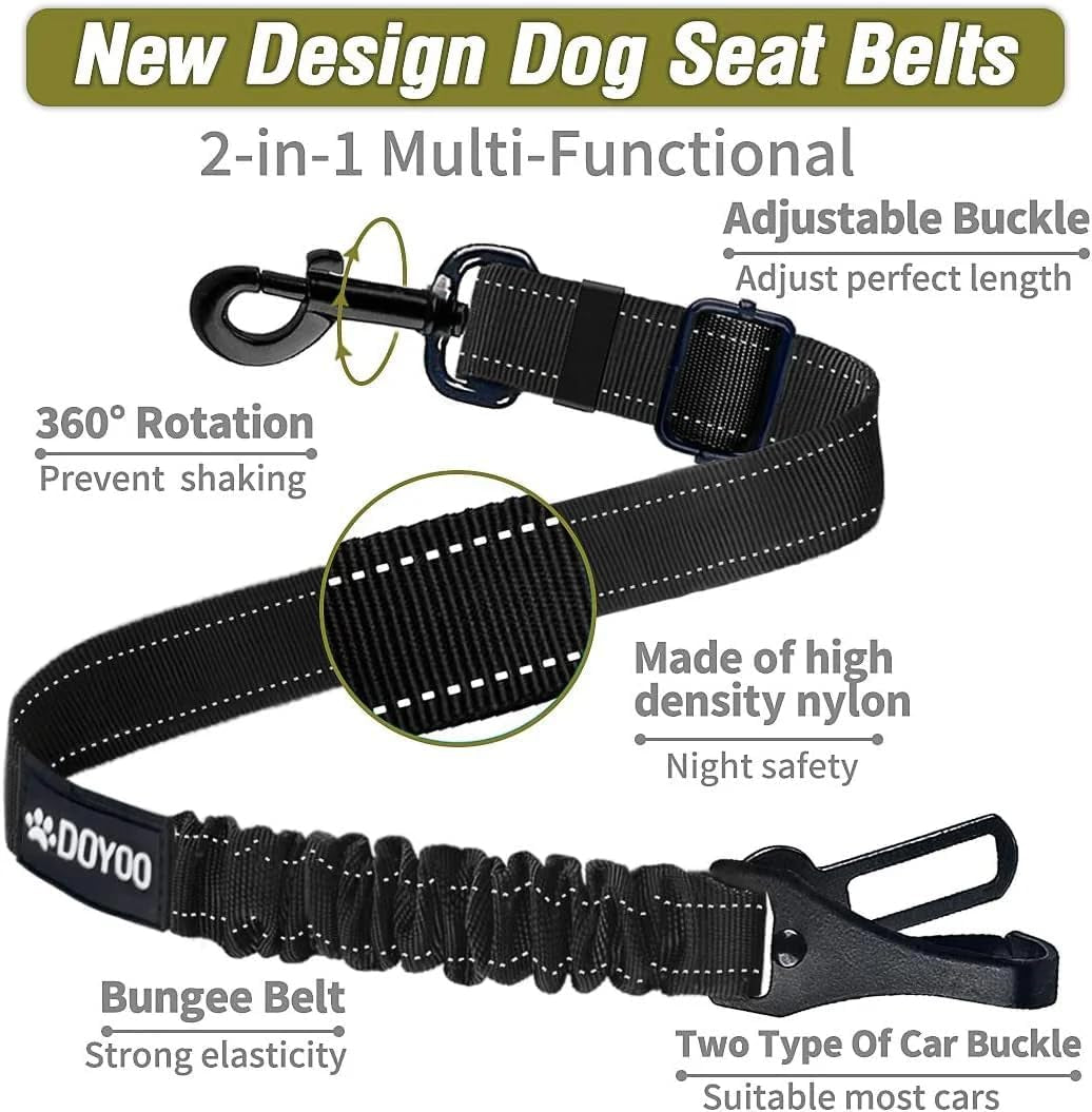 Dog Seat Belt,New 2-In-1 Multi-Functional Dog Car Seatbelts