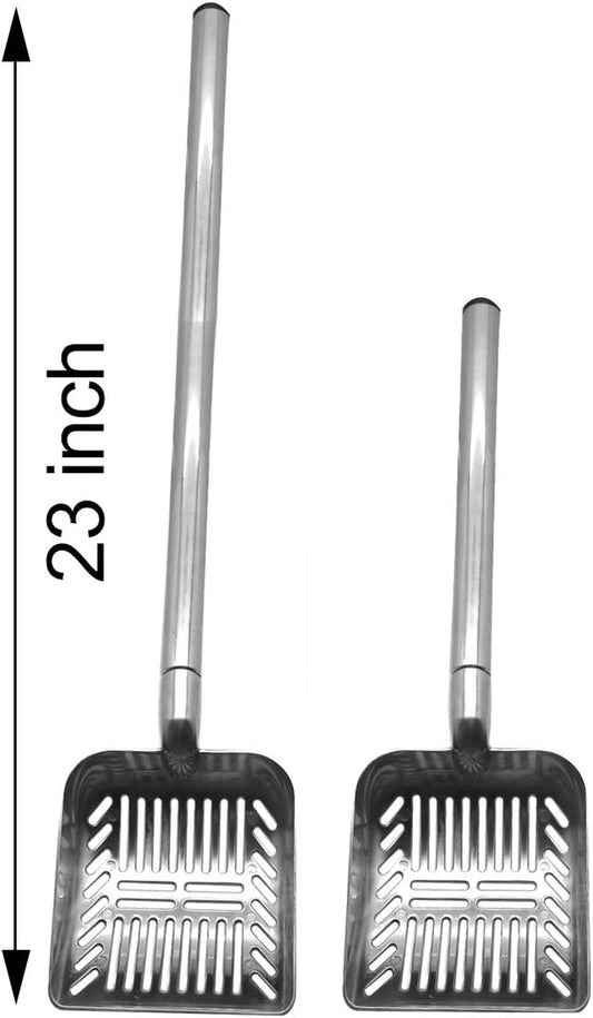 TOYPOPOR Stainless Steel Cat Litter Scoop 23 Inches