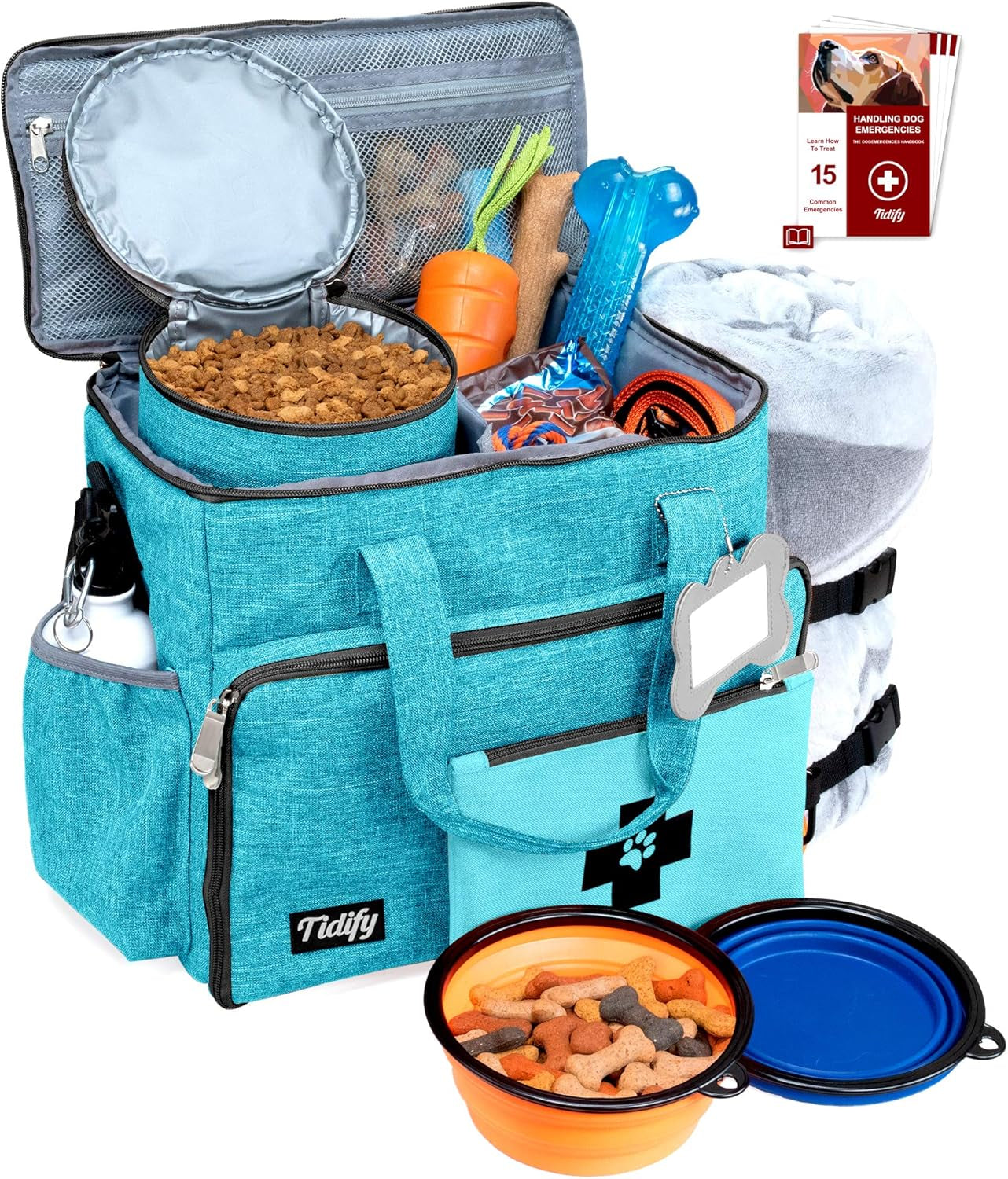 Dog Travel Bag Airline Approved Travel Set for Dog and Cat