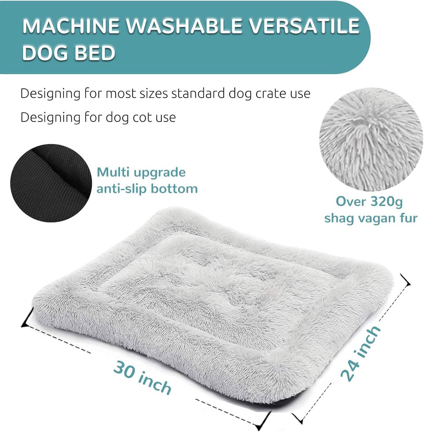 HACHIKITTY Calming Dog Bed Crate Pads