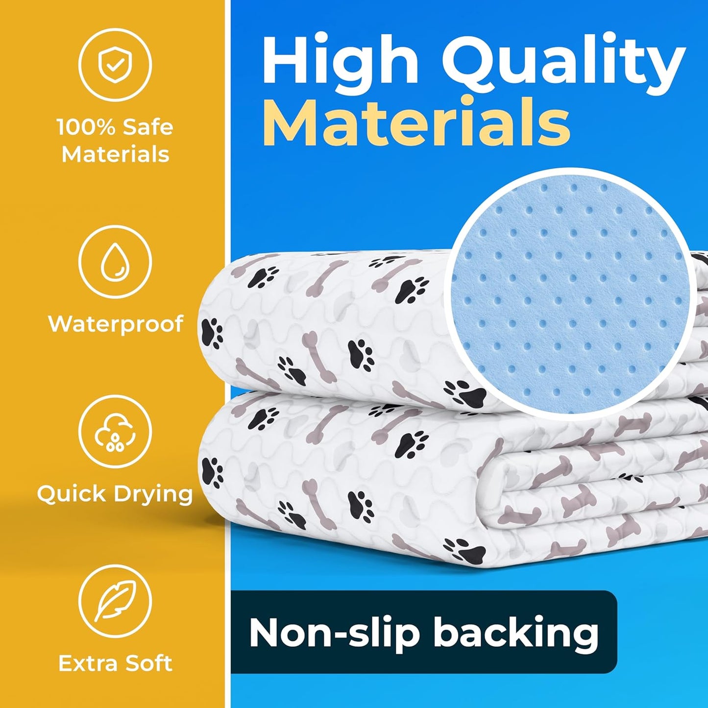 GREEN LIFESTYLE Washable Pee Pads for Dogs 