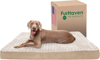 Furhaven Cooling Gel Dog Bed for Medium/Small Dogs 