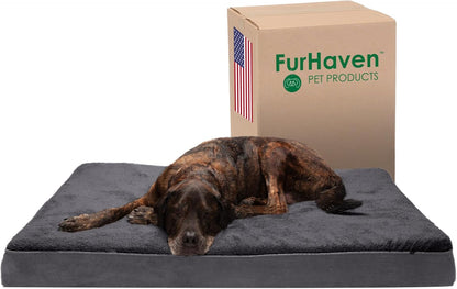 Furhaven Cooling Gel Dog Bed for Medium/Small Dogs 