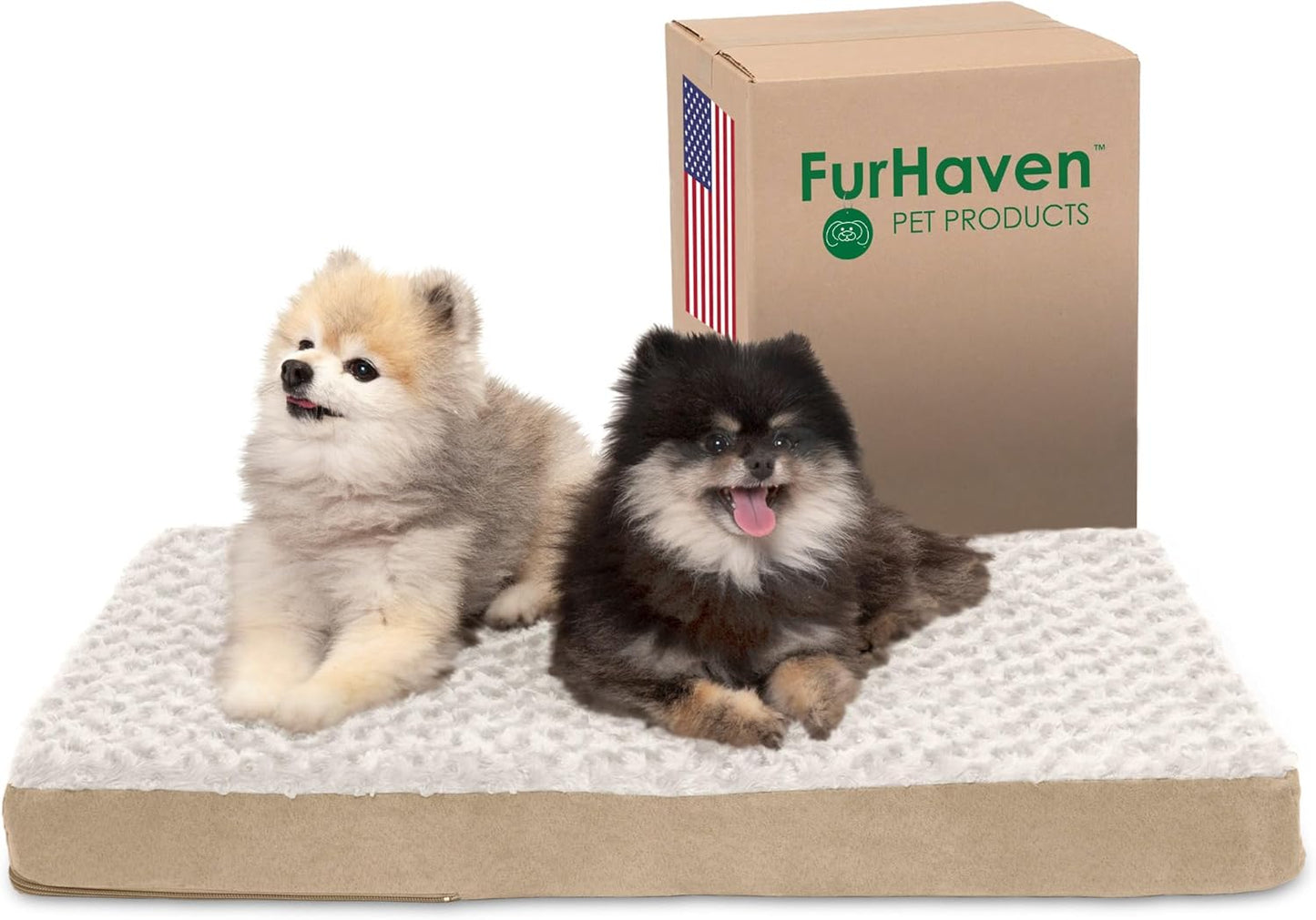 Furhaven Cooling Gel Dog Bed for Medium/Small Dogs 
