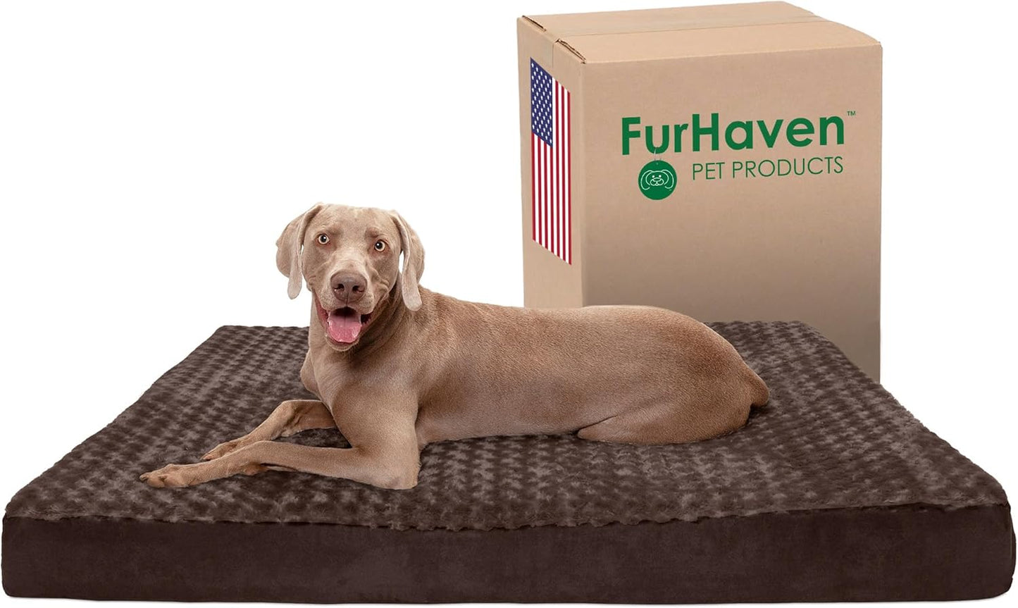 Furhaven Cooling Gel Dog Bed for Medium/Small Dogs 