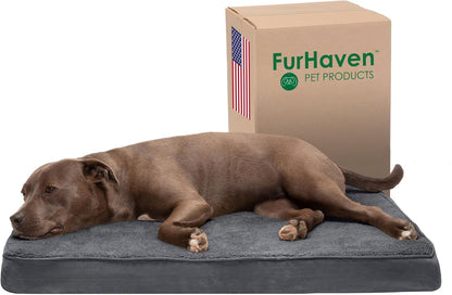 Furhaven Cooling Gel Dog Bed for Medium/Small Dogs 