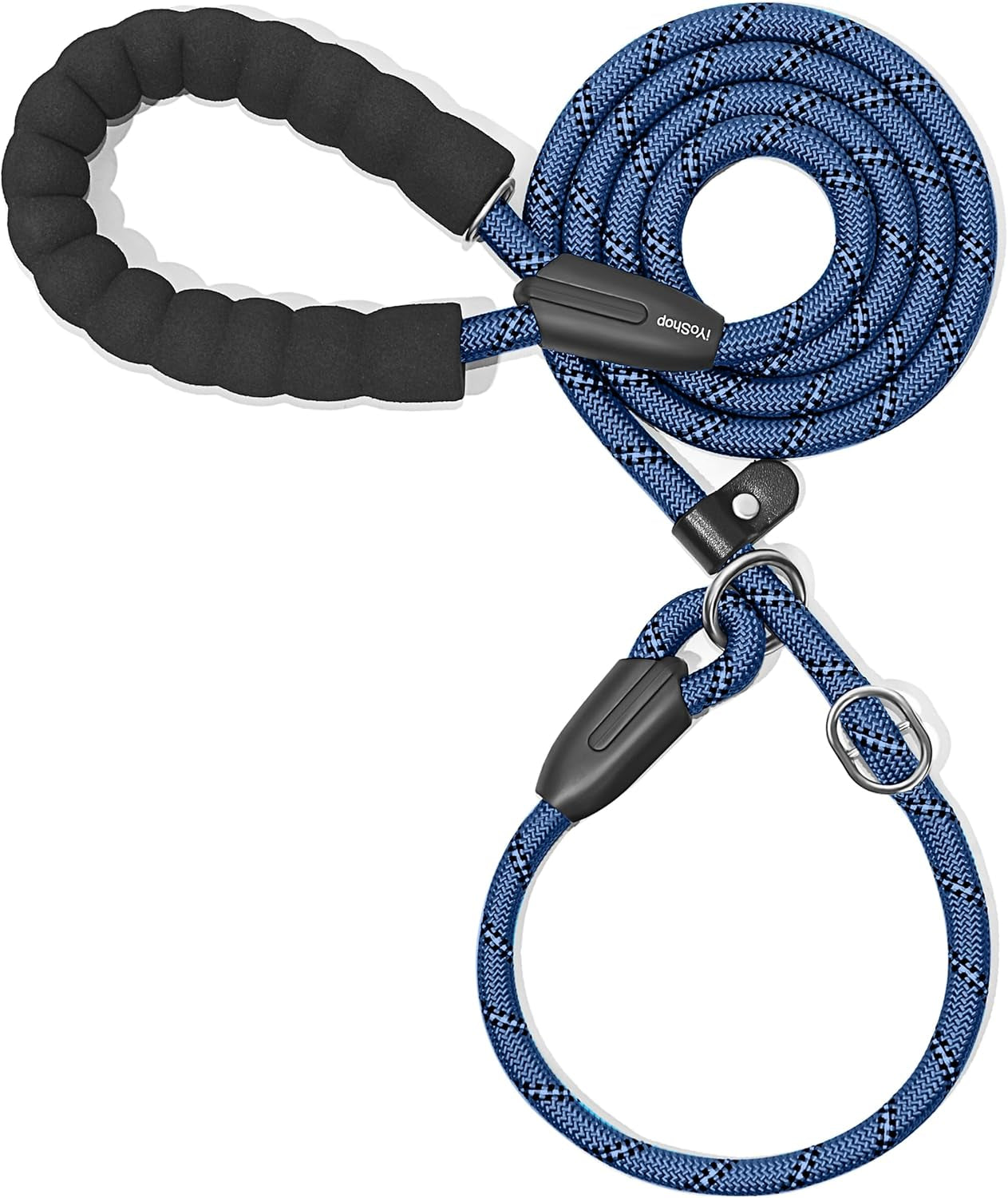 Iyoshop Durable Slip Lead Dog Leash with Padded Handle and Highly Reflective Threads, No Pull Dog Training Leash, (3/8" X 6 FT, Baby Pink)