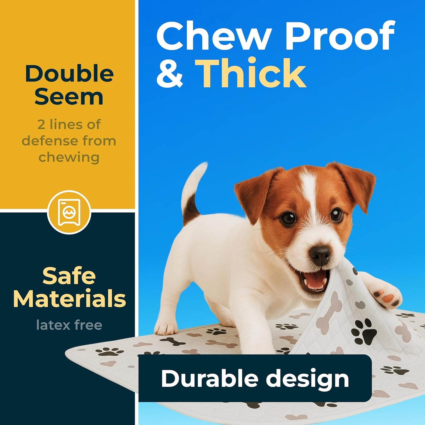 GREEN LIFESTYLE Washable Pee Pads for Dogs 