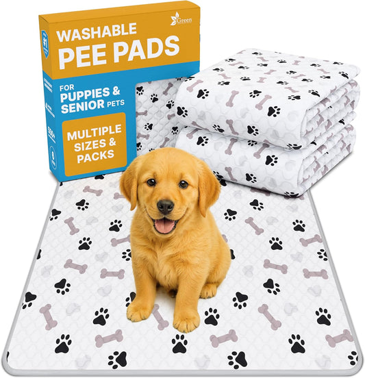 GREEN LIFESTYLE Washable Pee Pads for Dogs 